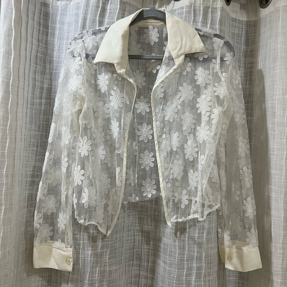 Oversized shear over shirt